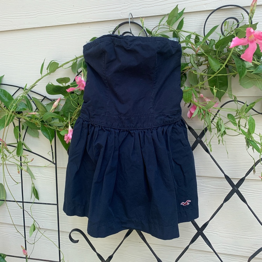 hollister dark blue womens dress